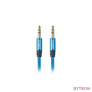 Lanberg CA-MJMJ-10CU-0020-BL audio kábel 2 M 3.5mm Kék