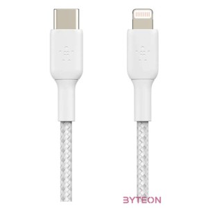 Belkin CAA004BT2MWH Lightning kábel 2 M Fehér