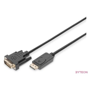 Digitus AK-340306-020-S video átalakító kábel 2 M DisplayPort DVI-D Fekete