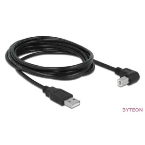 DeLOCK 3m, USB 2.0-A - USB 2.0-B USB kábel USB A USB B Fekete