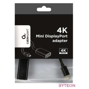 Gembird A-mDPM-DPF4K-01 0,15 M Mini DisplayPort DisplayPort Fekete