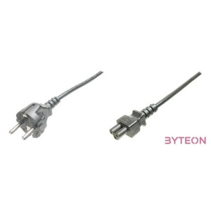 Digitus AK-440103-018-S tápkábel Fekete 1,8 M CEE7,7 C5 csatlakozó