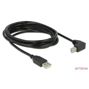 DeLOCK 3m, USB 2.0-A - USB 2.0-B USB kábel USB A USB B Fekete
