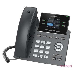 Grandstream Networks GRP2612P IP telefon Fekete 2 sorok TFT