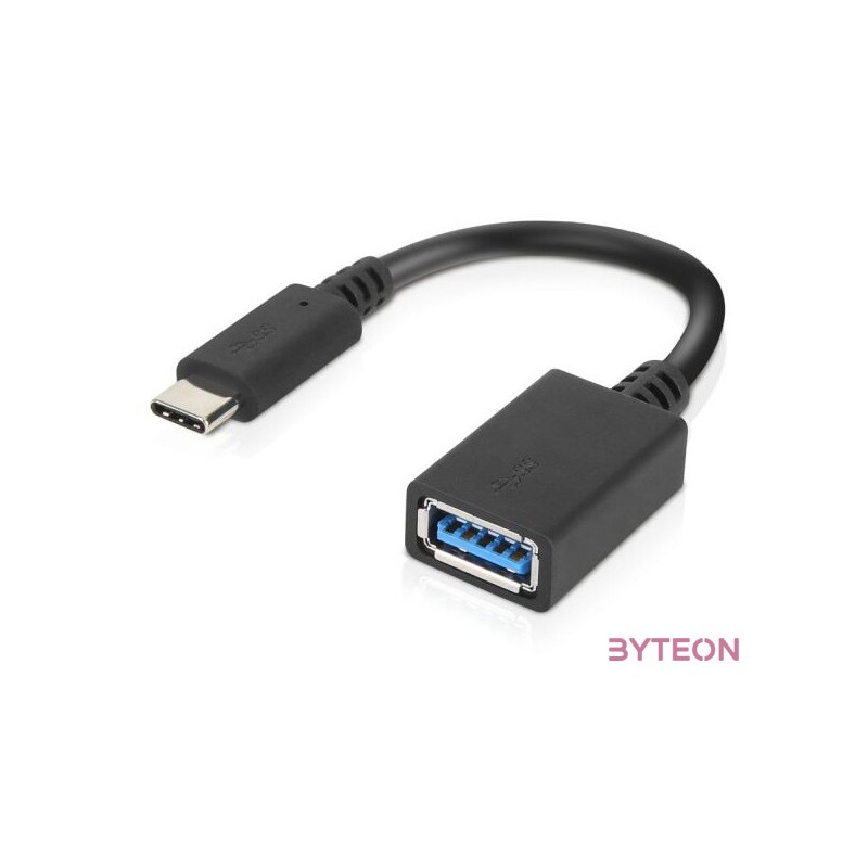 Lenovo LenovoUSB-CtoUSB-AAdapter USB kábel 0,14 M USB 3.2 Gen 1 (3.1 Gen 1) USB C USB A Fekete