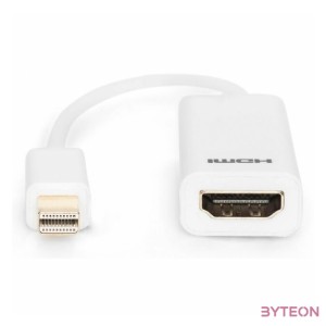 Digitus AK-340411-001-W video átalakító kábel 0,15 M Mini DisplayPort HDMI Fehér