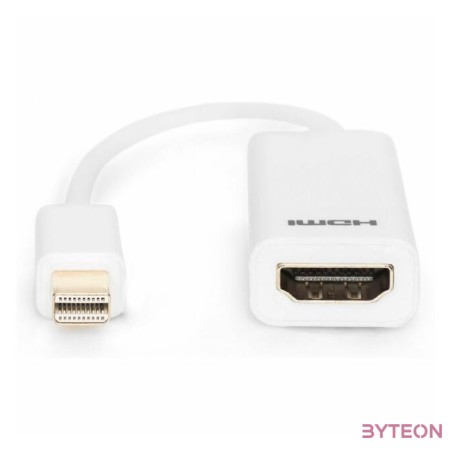 Digitus AK-340411-001-W video átalakító kábel 0,15 M Mini DisplayPort HDMI Fehér