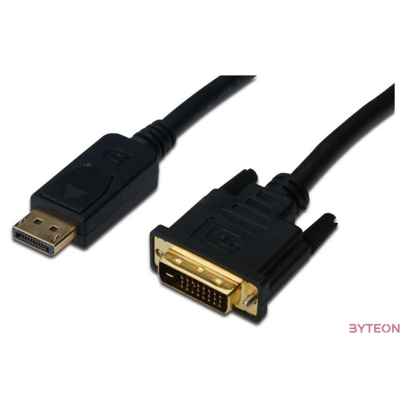 Digitus AK-340301-020-S video átalakító kábel 2 M DisplayPort DVI-D Fekete