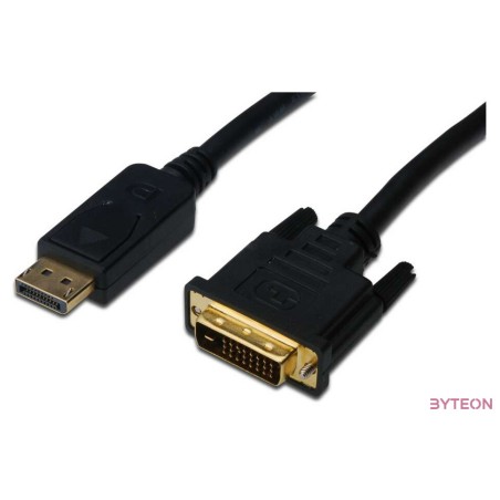 Digitus AK-340301-020-S video átalakító kábel 2 M DisplayPort DVI-D Fekete