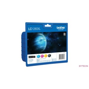 Brother LC1280XL - 3 szín + fekete készlet, nagy kapacitású (C/M/Y/BK)