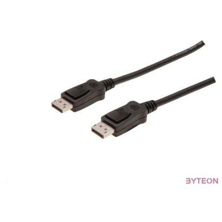 Digitus AK-340100-150-S DisplayPort kábel 15 M Fekete