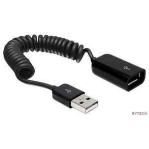DeLOCK USB 2.0 0.6m USB kábel 0,6 M USB A Fekete