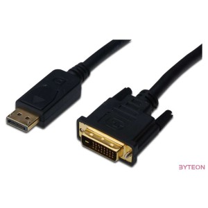 Digitus AK-340301-020-S video átalakító kábel 2 M DisplayPort DVI-D Fekete