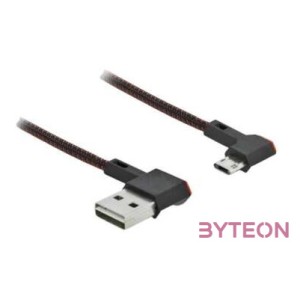 DeLOCK 85269 USB kábel 0,2 M USB 2.0 USB A Micro-USB B Fekete