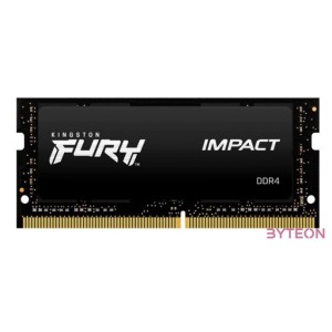 Kingston Technology FURY Impact memóriamodul 8 GB 1 x 8 GB DDR4 3200 Mhz