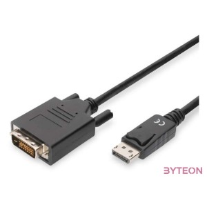 Digitus AK-340301-020-S video átalakító kábel 2 M DisplayPort DVI-D Fekete