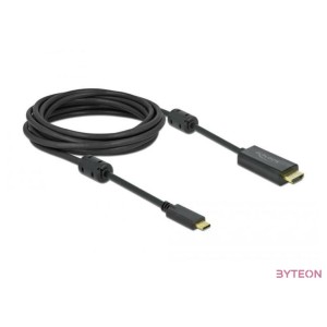 DeLOCK 85972 video átalakító kábel 5 M USB C-típus HDMI Fekete