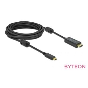 DeLOCK 85972 video átalakító kábel 5 M USB C-típus HDMI Fekete