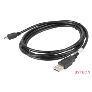 Lanberg CA-USBK-10CC-0018-BK USB kábel 1,8 M USB 2.0 Mini-USB A USB A Fekete