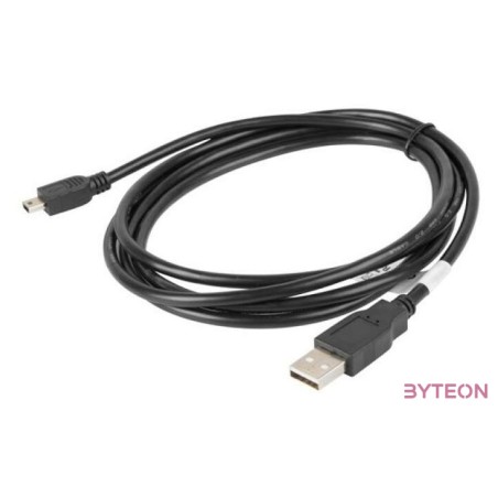 Lanberg CA-USBK-10CC-0018-BK USB kábel 1,8 M USB 2.0 Mini-USB A USB A Fekete