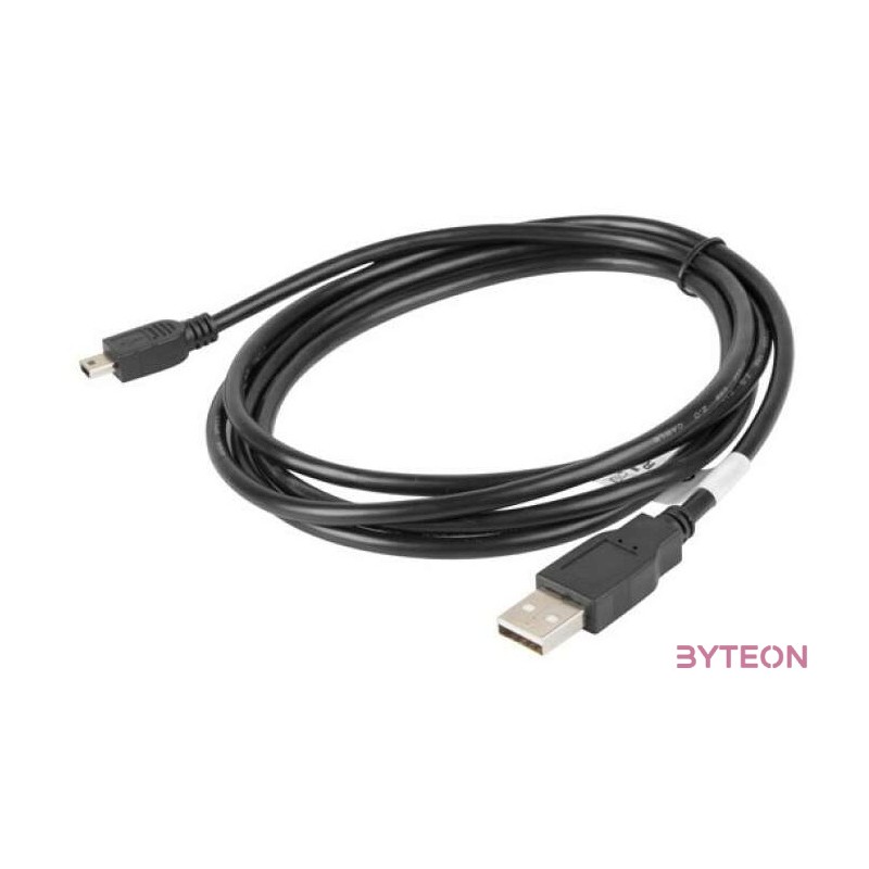 Lanberg CA-USBK-10CC-0018-BK USB kábel 1,8 M USB 2.0 Mini-USB A USB A Fekete