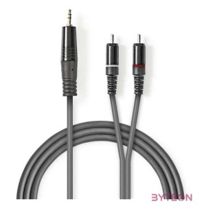Nedis COTH22200GY30 audio kábel 3 M 3.5mm 2 x RCA Szürke