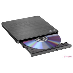 Hitachi-LG Slim Portable DVD-Writer optikai meghajtó DVDRW Fekete