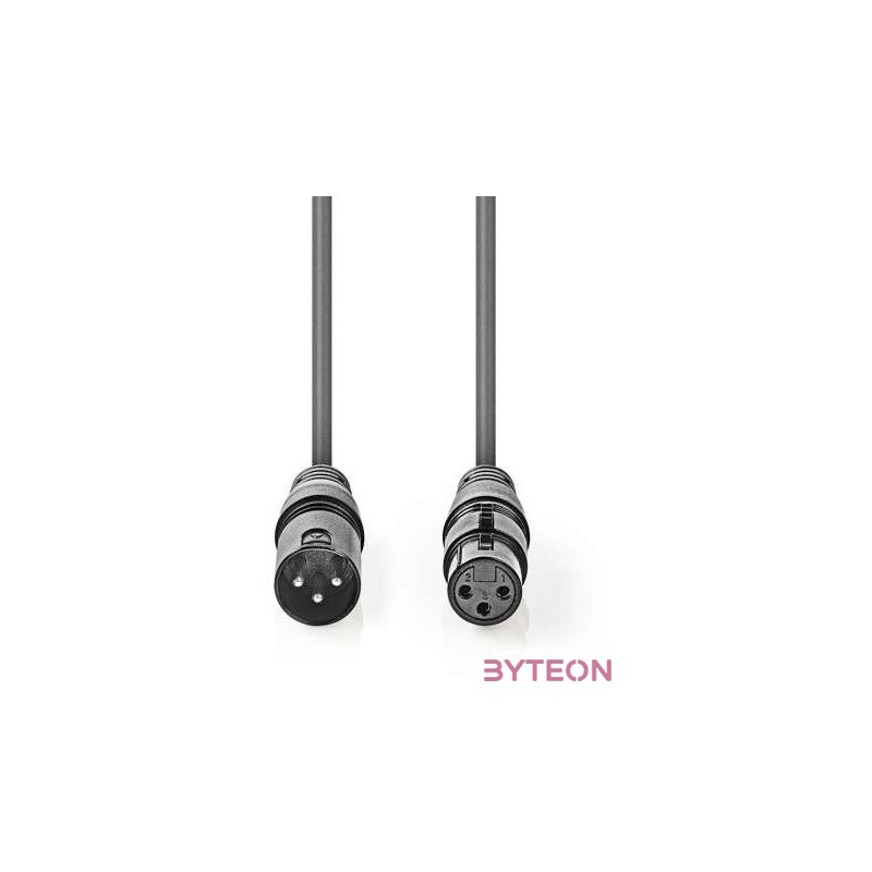 Nedis COTG15010GY150 audio kábel XLR (3-pin) Szürke