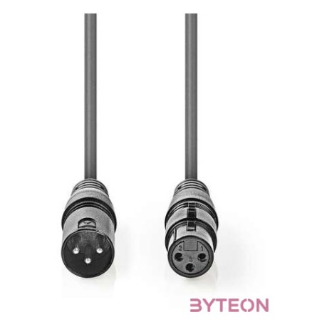 Nedis COTG15010GY150 audio kábel XLR (3-pin) Szürke