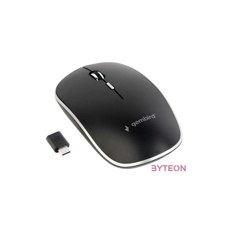 Gembird MUSW-4BSC-01 egér Kétkezes RF WirelessUSB Type-C Optikai 1600 DPI