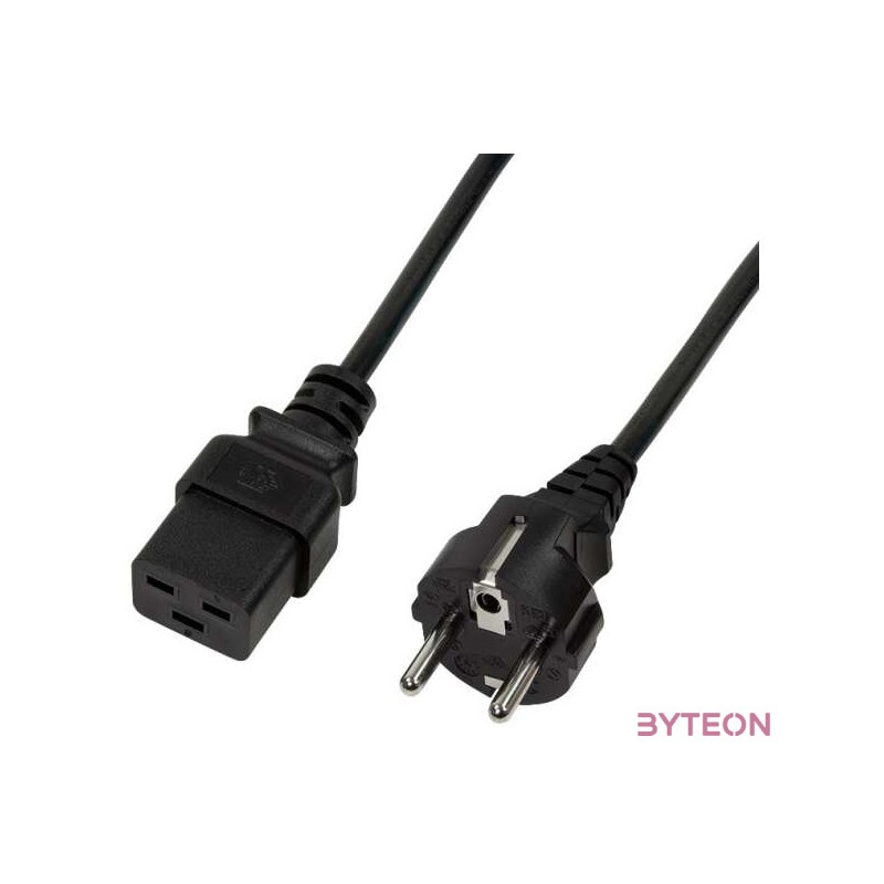 LogiLink CP151 tápkábel Fekete 1 M CEE7,7 IEC C19