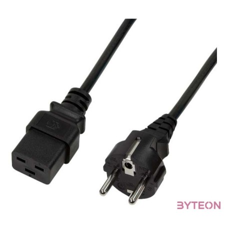 LogiLink CP151 tápkábel Fekete 1 M CEE7,7 IEC C19