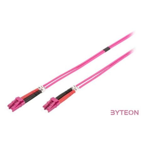 Digitus DK-2533-02-4 száloptikás kábel 2 M LC OM4 Ibolya