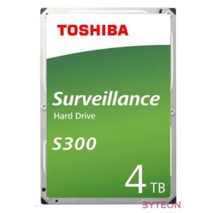 Toshiba Surveillance S300 4TB (3.5,5400,256MB,SATA3)