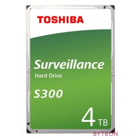 Toshiba Surveillance S300 4TB (3.5,5400,256MB,SATA3)
