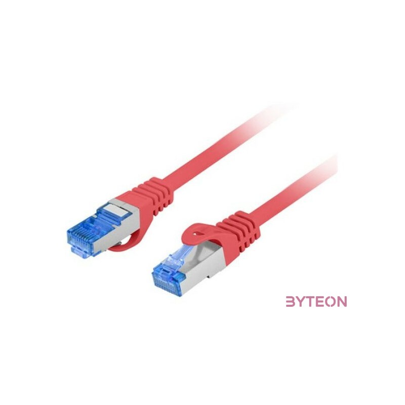 Lanberg PCF6A-10CC-0050-R hálózati kábel Vörös 0,5 M Cat6a S,FTP (S-STP)
