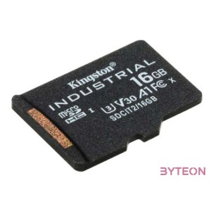 Kingston Technology Industrial memóriakártya 16 GB MicroSDHC UHS-I Class 10