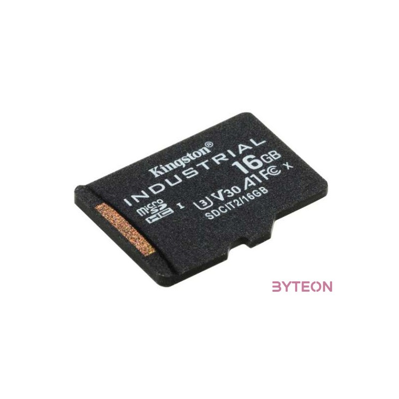 Kingston Technology Industrial memóriakártya 16 GB MicroSDHC UHS-I Class 10
