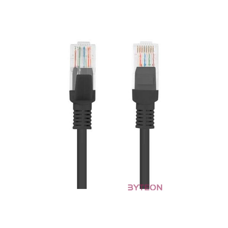 Lanberg PCU6-10CC-0050-BK hálózati kábel Fekete 0,5 M Cat6 U,UTP (UTP)