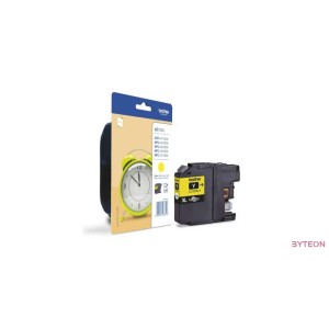 Brother LC125XLY - Sárga, nagy kapacitású