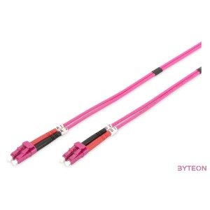 Digitus DK-2533-02-4 száloptikás kábel 2 M LC OM4 Ibolya