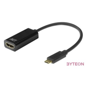 ACT AC7305 video átalakító kábel 0,15 M USB C-típus HDMI A-típus (Standard) Fekete