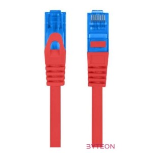 Lanberg PCF6A-10CC-0050-R hálózati kábel Vörös 0,5 M Cat6a S,FTP (S-STP)