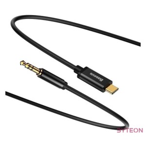 Baseus CAM01-01 USB kábel 1,2 M 3.5mm USB C Fekete