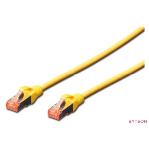 Digitus DK-1644-030,Y hálózati kábel Sárga 3 M Cat6 S,FTP (S-STP)