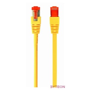 Gembird PP6A-LSZHCU-Y-5M hálózati kábel Sárga Cat6a S,FTP (S-STP)