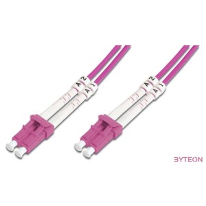 Digitus DK-2533-02-4 száloptikás kábel 2 M LC OM4 Ibolya