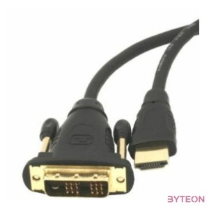 Gembird 3m, HDMI,DVI, M,M DVI-D Fekete