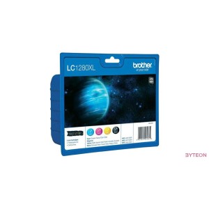 Brother LC1280XL - 3 szín + fekete készlet, nagy kapacitású (C/M/Y/BK)