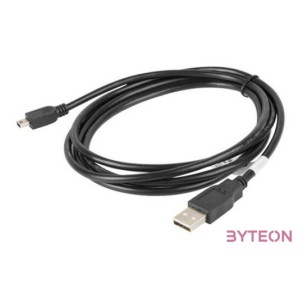 Lanberg CA-USBK-10CC-0018-BK USB kábel 1,8 M USB 2.0 Mini-USB A USB A Fekete